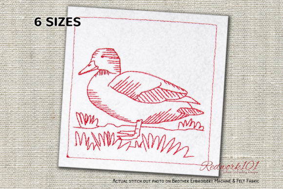 American Black Duck Bluework: A Festive Embroidery Gem