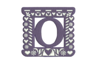 Charming Papel Picado Alphabet O for Personalized Gifts