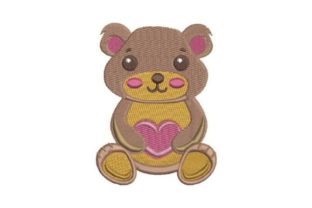 Cute Teddy Bear Holding a Heart for Merch