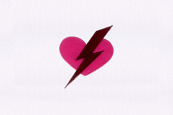 Electric Heart: A Sparkling Addition to Your Embroidery Collection