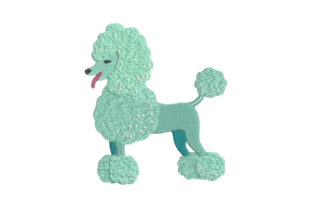 Elegant Poodle Embroidery for Personalized Gifts