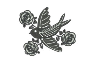Review: Traditional Style Tattoo Dove for Holiday Embroidery
