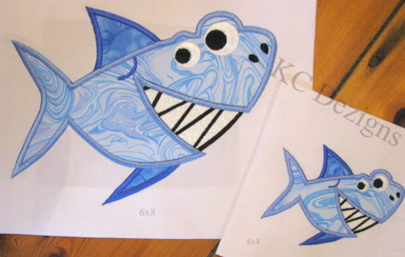 Smiley Shark: A Charming Addition for Embroidery Projects