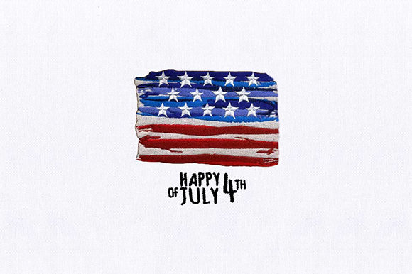 Spangled Banner: A Festive Embroidery for Independence Day