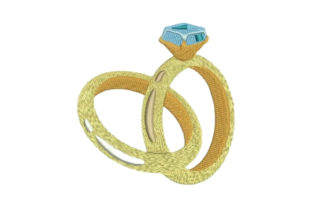 Wedding Rings: A Versatile Embroidery Design